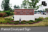 Patriot Courtyard Sign
